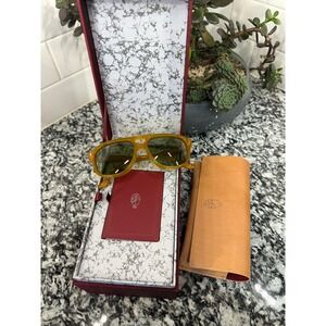 Jacques Marie Mage Leonard Sunglasses Amber Honey Handcrafted Japan‎ LE